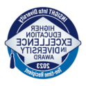 Logo that reads "High education in excellence in diversity aware 2023. Insight into diversity two time recipient"